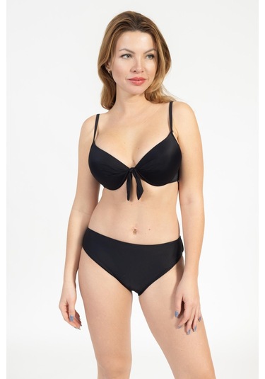 Pemilo Kadın 717 Kaplı Bikini Takımı Siyah-siyah 37158 - 1 Siyah