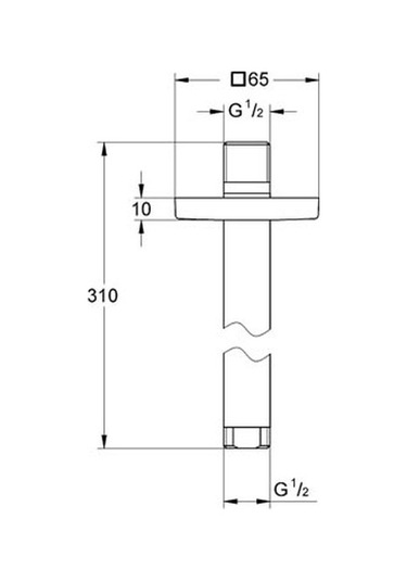 Grohe Rainshower Tepe Duşu Tavan İniş Borusu 292 Mm - 27484000