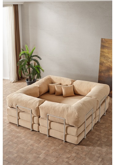 Legom Avanos Aktivite Koltuğu Yatak Olabilen Çok Amaçlı Kanepe Koltuk Takımı Bej Bej