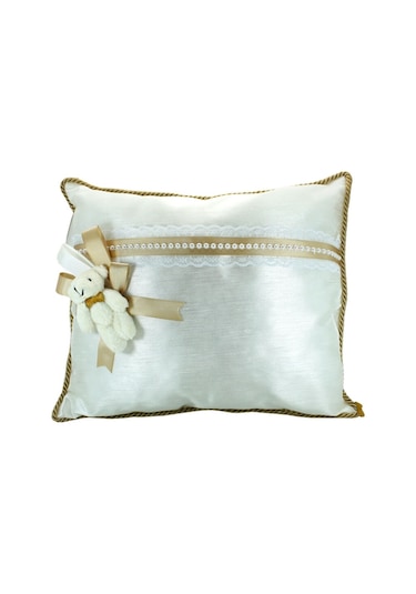 Süslebabypartystore Ipek Kumaş, Ayıcıklı Takı Yastığı Çok Renkli