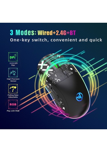 Hxsj C13116B T90 Kablosuz Mekanik Mouse