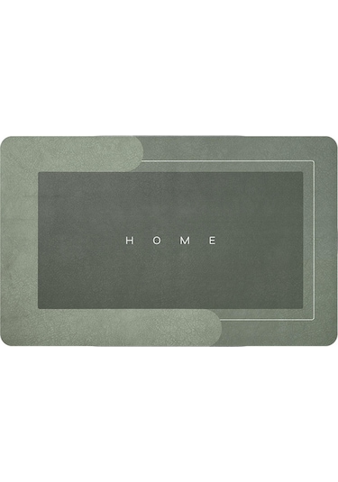 Suntek Kapı Paspası Giriş Çabuk Kuruyan Halı Zemin Yeşil50x80cm Kayıt