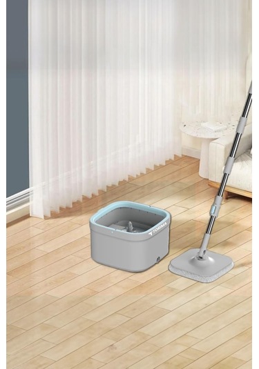 Torima Tmp-02 Temiz Kirli Suyu Ayıran Otomatik Temizlik Seti 3 + Extra Mop Bezli Paspas