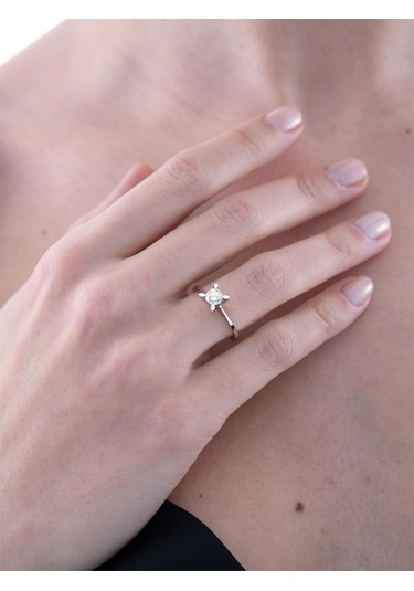 0,38 Karat Tektaş Pırlanta Yüzük-819