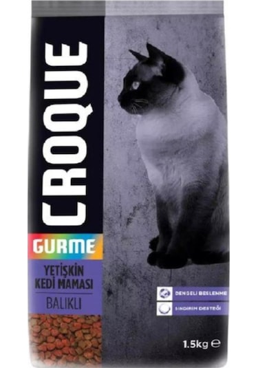 Croque Gurme Balıklı Yetişkin Kedi Maması 1500 G