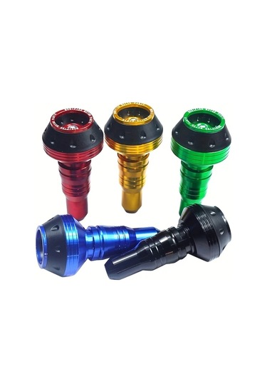 Chuangyinshop Universal 1 Adet Golden M10 Alüminyum Alaşım Off-road Motosikletler İçin Çerçeve Kaydırıcı Egzoz Koruyucu Motor Koruma Çubuğu