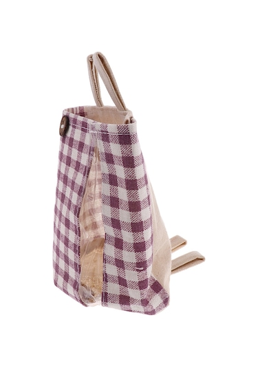 Suntek Magideal 1 Cepli Pamuk Keten Kapı Duvar Asılı Saklama Çantası Mor