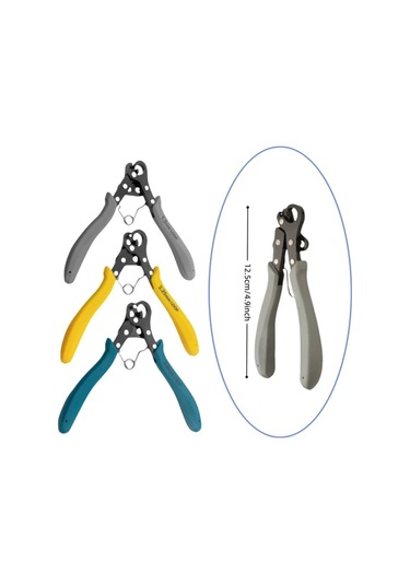 Willowhaven Dayanıklı Gri Mücevher Yapımı Penseler 3 Adet Çok Amaçlı Tel Sarma 15 225 3mm