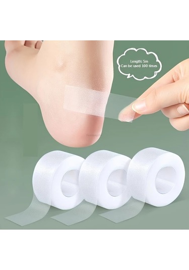 Gateesat 2 Adet 196.85 İnç Şeffaf Nasır Bantı, Ayak Ve Parmak Koruma, Esnek Ve Yeniden Kullanılabilir