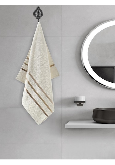 Banyo Havlu Seti 4 Lü Bale Krem