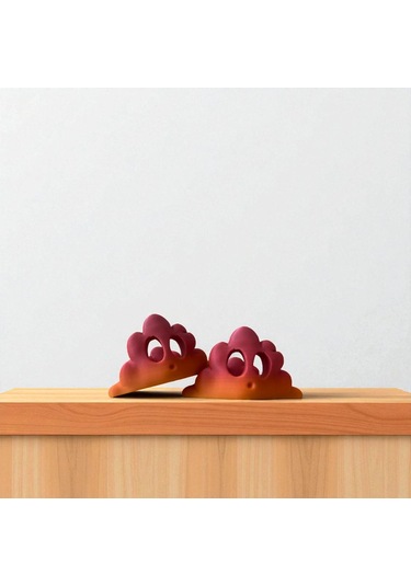 Yanında Led Mum Hediyeli Bulut Tasarım Tealight Mumluk