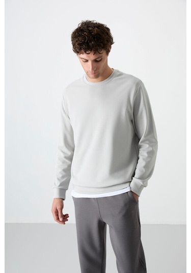 Tommy Life Standart Fit Basic O Yaka 2li Paket Koyu Gri-taş Erkek Sweatshirt - 88053 Gri Antrasit