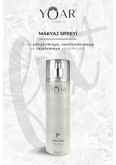 Nemlendirici Makyaj Sabitleme Spreyi, Make-up Fix Sprey- E Vitaminli