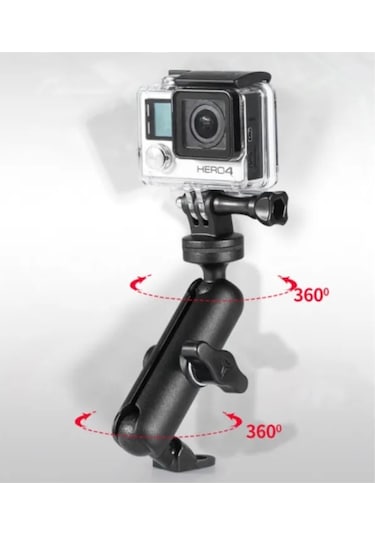 Fimtech Motosiklet Aynaya Monte Ayarlanabilir Aksiyon Kamera Tutucu Aparat