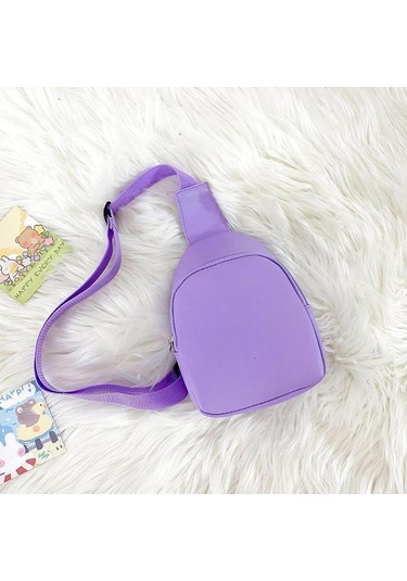 Suntek Çocuklar Için Çapraz Askılı Çanta Sevimli Hediye Mor