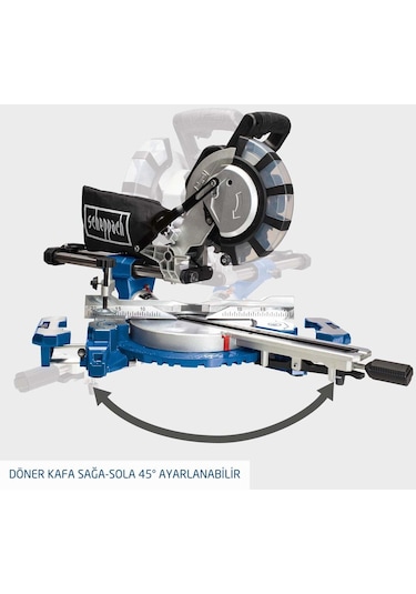 Scheppach HM216SPX 2000 W Gönye Kesme Makinesi 210 MM