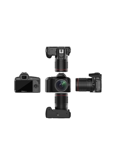 4k Dijital Kamera Wifi Video Kamera 64mp Çift Lens 3 İnç Ips Ekran 16x Sarsıntı Önleyici Dw