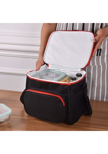 Soğutucu Çanta, Öğle Yemeği Kutusu, Ayarlanabilir Omuz Askılı Yalıtımlı Öğle Yemeği Çantası, Okul, Ofis, Plaj, Piknik, Seyahat İçin Taşınabilir Su Geçirmez Öğle Yemeği Çantası Çok Renkli