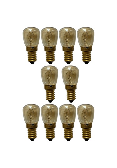 10 Adet Ledvance 25w Sarı Işık E14 Duylu İnce Duy Fırın Ampulü