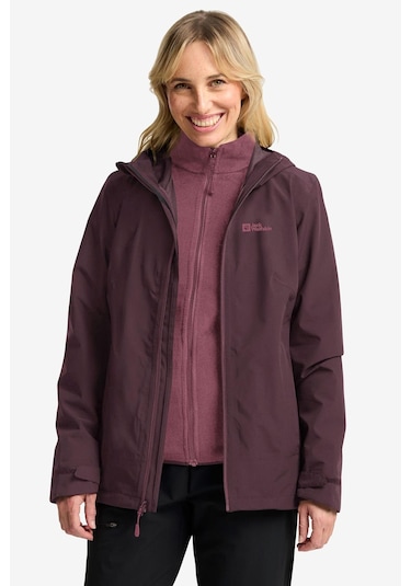 Jack Wolfskin Moonrise 3in1 Kadın Mont C-jac115621b30vl2 Mor