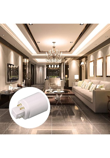 Led Lamba Adaptörü G24q-e27/e26/e14 Lamba Tutucu Soket Dönüştürücü 4 Kutuplu Soket Dönüştürücü Lamba Tutucu Beyaz 4 Adet