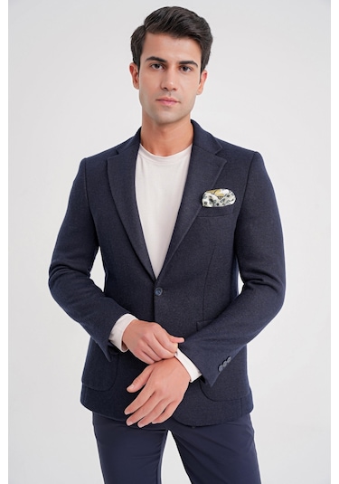 Efor C 717 Ceket Regular Fit Lacivert Lacivert