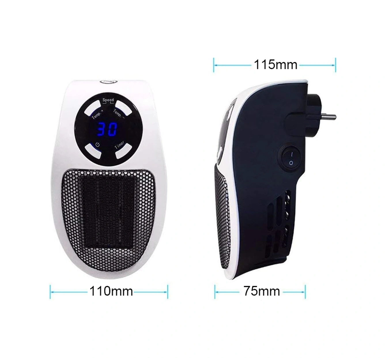 Youmex Beyaz Ev Ofis Mini Fırıncı: Düşük Enerji, 2 Seviye Isıtma, 1-12 Saat Zamanlayıcı, Led Ekran Ve Uzaktan Kumanda - Avrupa Standartı Classıc