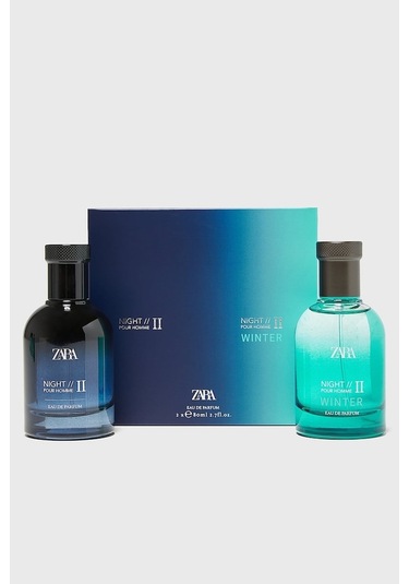 Zara Night Pour Homme II 80 ML + Night Winter Pour Homme II Erkek Parfüm EDP 80 ML