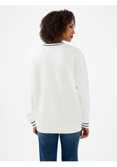 Loft Beyaz Kadın Sweatshirt Lf2040718 Beyaz