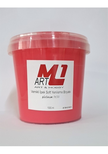M1 Art Nar Çiçeği Su Bazlı Vernikli Yenileme Boyası 1 L