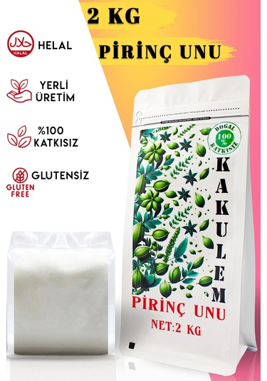 Kakulem Glutensiz Katkısız Bebek Pirinç Unu 2 Kg