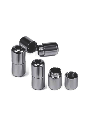 Ayarlanabilir 1 Çift Lacivert Vidalı Kapsül Uçlu Yuvarlak Lastik Pratik Bağcık Lacivert