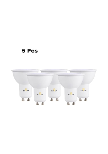 Teltree Gu10 Tabanlı 7w Led Işık 220-240v 5 Adet 2800-3500k 270 Yumuşak Isı Beyazı Iç Mekan Ampulü