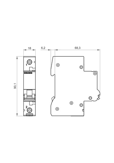 Sıemens 5Sl6110-7 Otomatik Sigorta 10A C Tipi 1Faz 6Ka