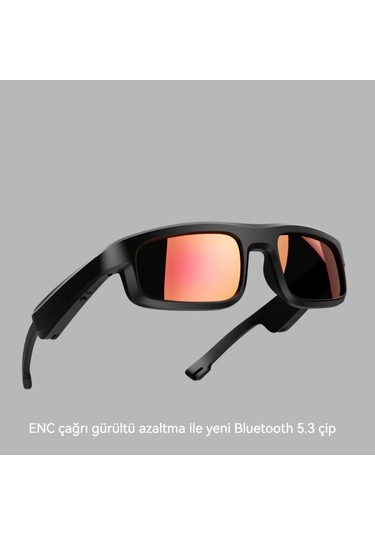 Açık Spor Akıllı Bluetooth Anti-mavi Işık Güneş Gözlüğü Çağrı İçin Güneş Gözlüğü Altın