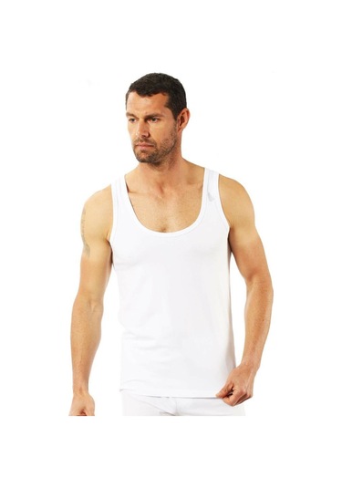 Özkan Underwear 3 Adet Özkan Erkek Modal Atlet 10852 Beyaz