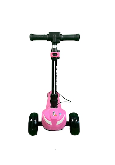 Electron Led Işıklı Hoparlörlü Yükseklik Ayarlı Elektrikli Scooter - 60w Pembe