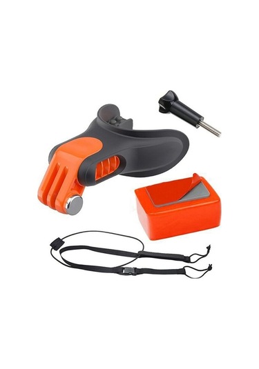 Bloomnest X-311 Gopro/djı Osmo Eylem Kamera Sörf Ağız Tutucu Diş Brace Montaj Şamandıra Blok Konektörü Altın