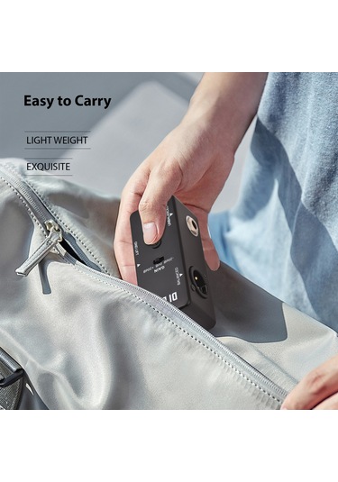 Rowin Di Kutusu Gitar Pedalı Mini Efekt Pedalı Di Kutusu Siyah