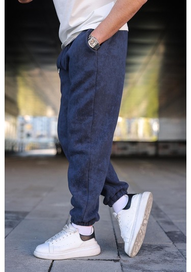 Lacivert Batik Desenli Jogger Eşofman Altı E6582 Lacivert