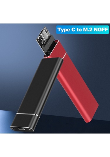 Mufunye Usb 3.1 Type-c M.2 Ngff Sata Ssd Dış Kutusu, 5g Hızlı Transfer, Notebook Dış Ssd Kutu, Siyah