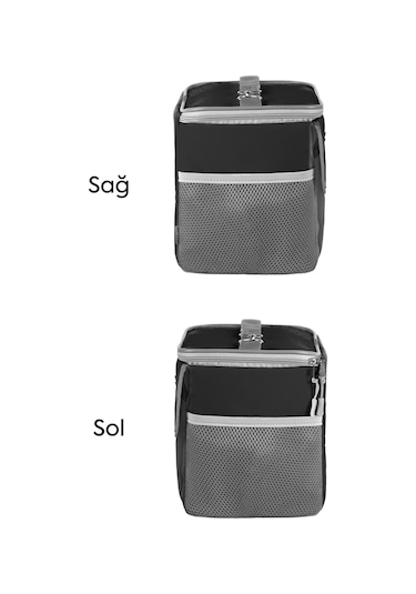 Best Çanta Pro+ 10 Litre Termos Piknik Çantası Yalıtımlı Termal Soğutucu Buzluk Çanta Siyah