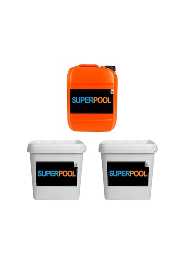 SPP Superpool Toz Klor - Yosun Önleyici - Toz ph Düşürücü Paketi