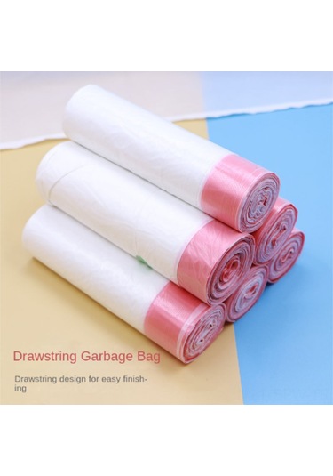 Maiyame Çevre Dostu 10l Çöp Torbaları - 100'lü Paket, Mutfak, Banyo Ve Ofis İçin Biyobozunur Çekme İpliği Torbalar