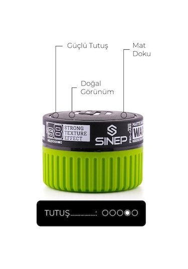 Sinep Pro-care Serisi Wax 150 Ml S8 Mat Sert Klasik Kokulu