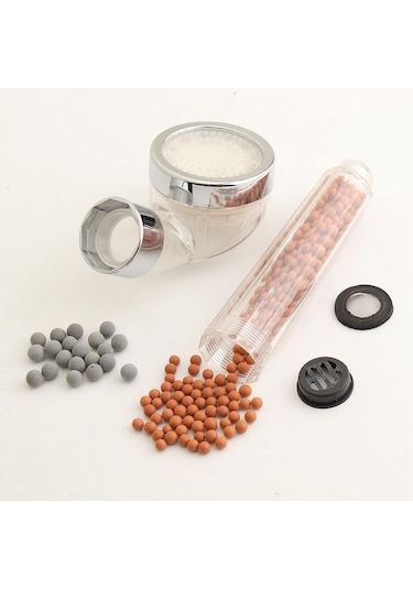 Boncuklu Duş Seti Takım Terapi Relax Duş Başlığı Kalsiyum  Filtreli Diğer