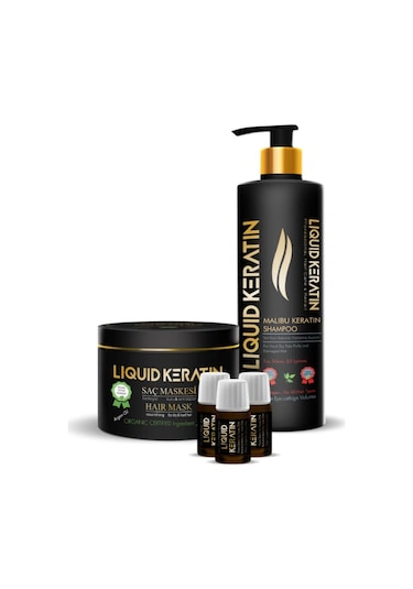 Liquid Keratin Evde Keratin Bakım Seti Şampuanlı Süper Set