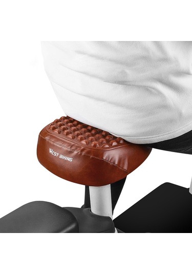 Rahat E-bisiklet Sele Kapağı Yumuşak Su Geçirmez Silikon Ve Pu Deri Ped Elektrikli Bisiklet Koltuk Kapağı Nefes Alabilir Kaymaz E-bisiklet Yastık Kapağı Kahverengi