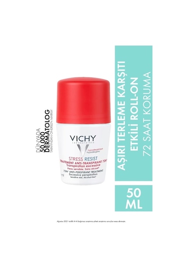 Vichy Hypoallergenic Stress Resist Anti-Transpirant Terleme Karşıtı Roll-On Deodorant 50 ML