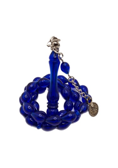 Han Ticarethane Lacivert Renk Toz Kehribar Tesbih